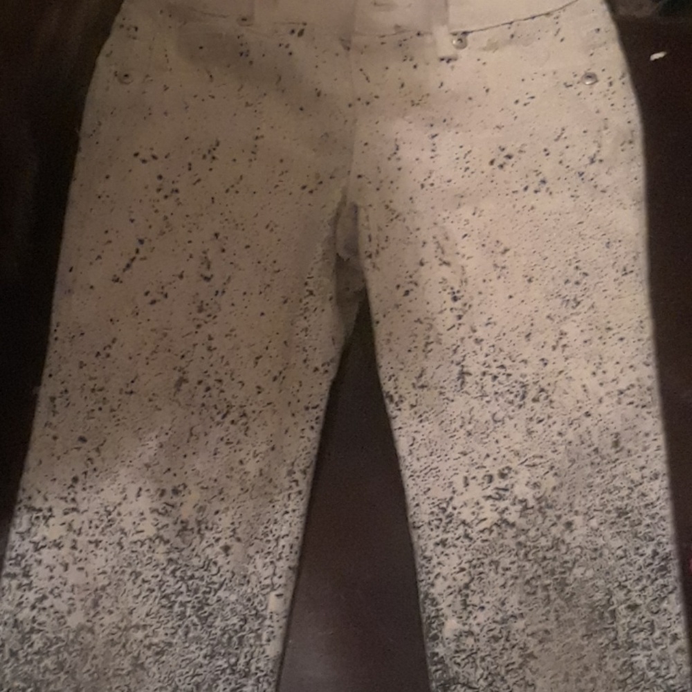 Bleach sprayed pants